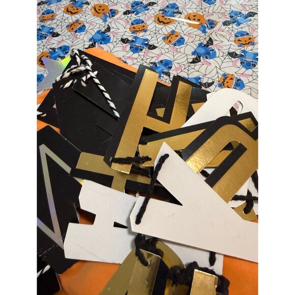 Happy Halloween Orange with bats tapestry backdrop 60” X 84” - Picture 4 of 4